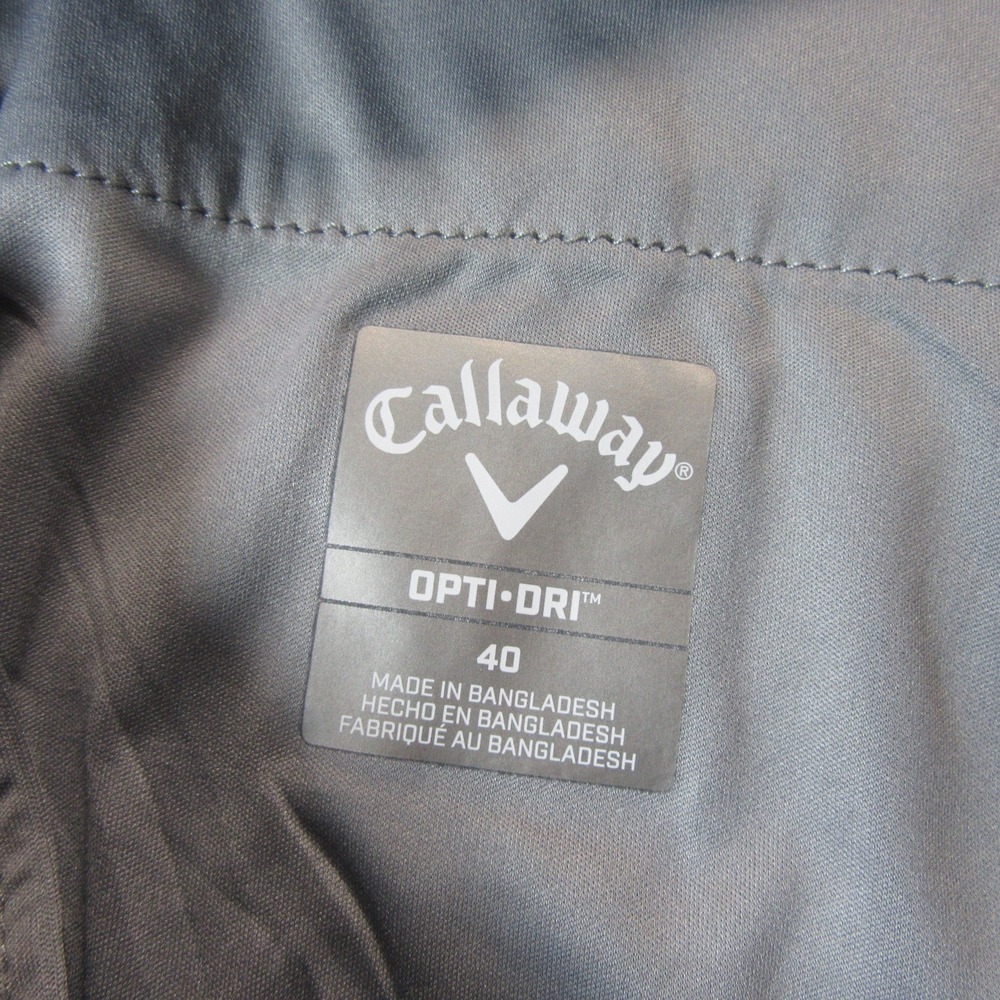 Callaway Mens Golf Shorts 40 Navy Blue Opti-Dri Performance Flat Front Pocket - Picture 4 of 7